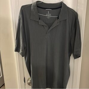 Classic Gray Polo Shirt with Short Sleeves